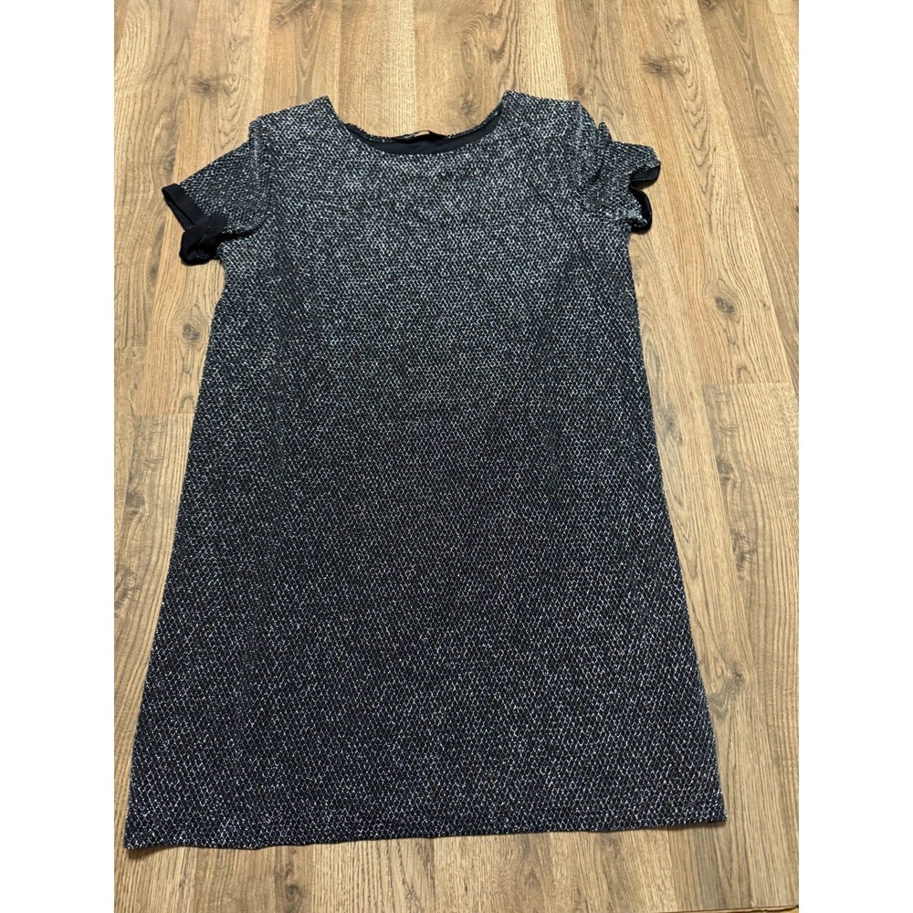 Brody Myles Dress, Women's Medium? Black Silver Sparkly Padded Shoulders